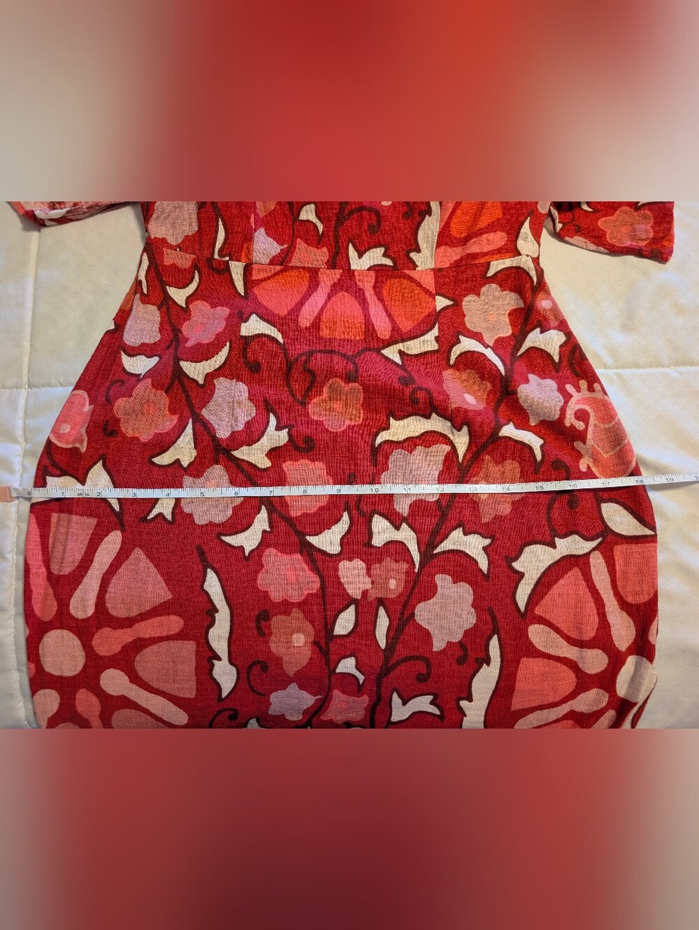 Farm Rio Red Midi Dress - Picture 10 of 10